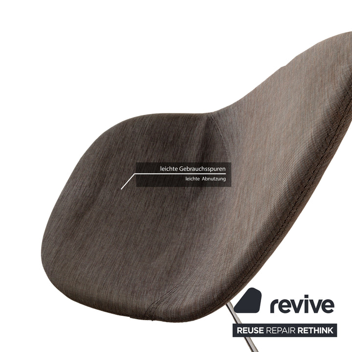 Set of 6 BoConcept Ottawa Fabric Chairs Grey White