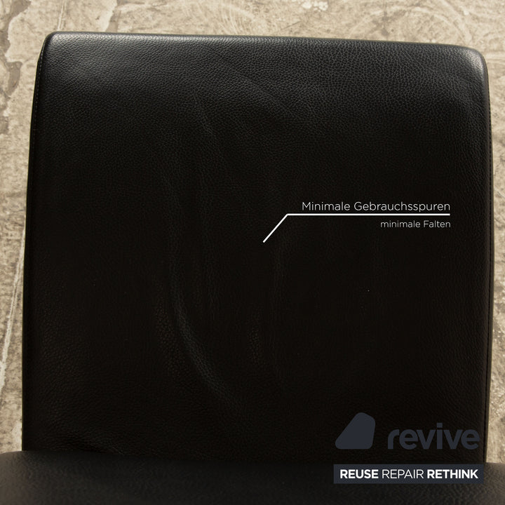 6er Garnitur Rolf Benz 7800 Leder Schwarz