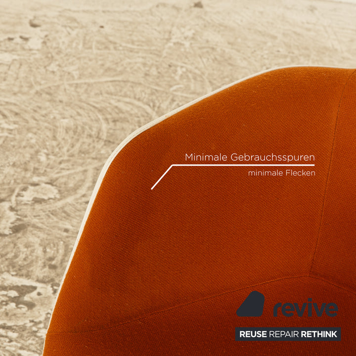8er Garnitur Vitra Eames Plastic Armchair Kunststoff Orange
