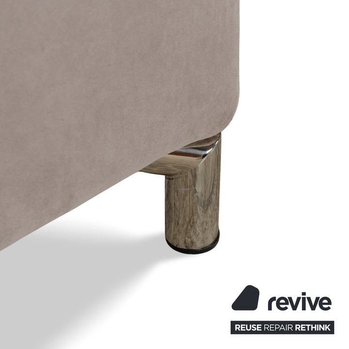 Alberta Summer Stoff Ecksofa Hell Beige Récamière links Sofa Couch