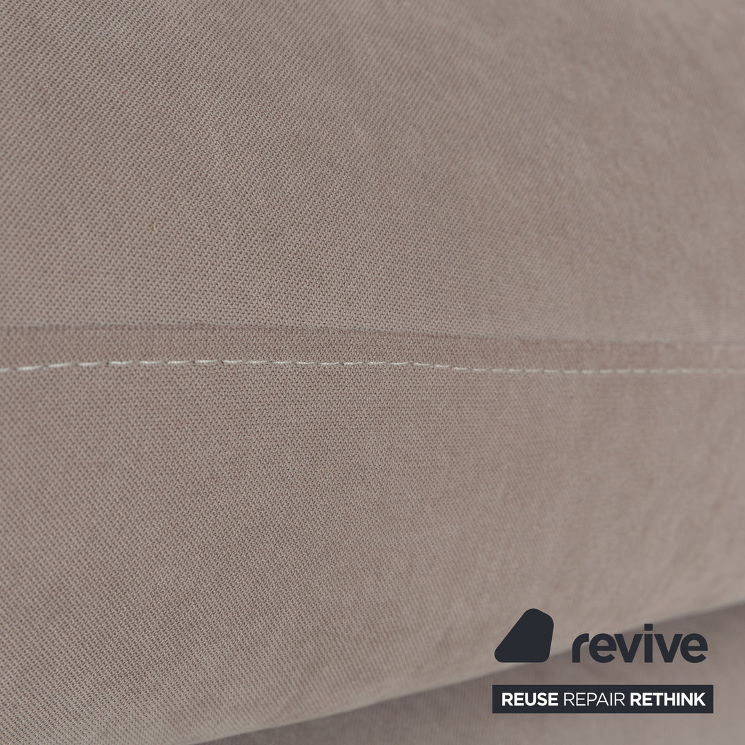 Alberta Summer Stoff Ecksofa Hell Beige Récamière links Sofa Couch