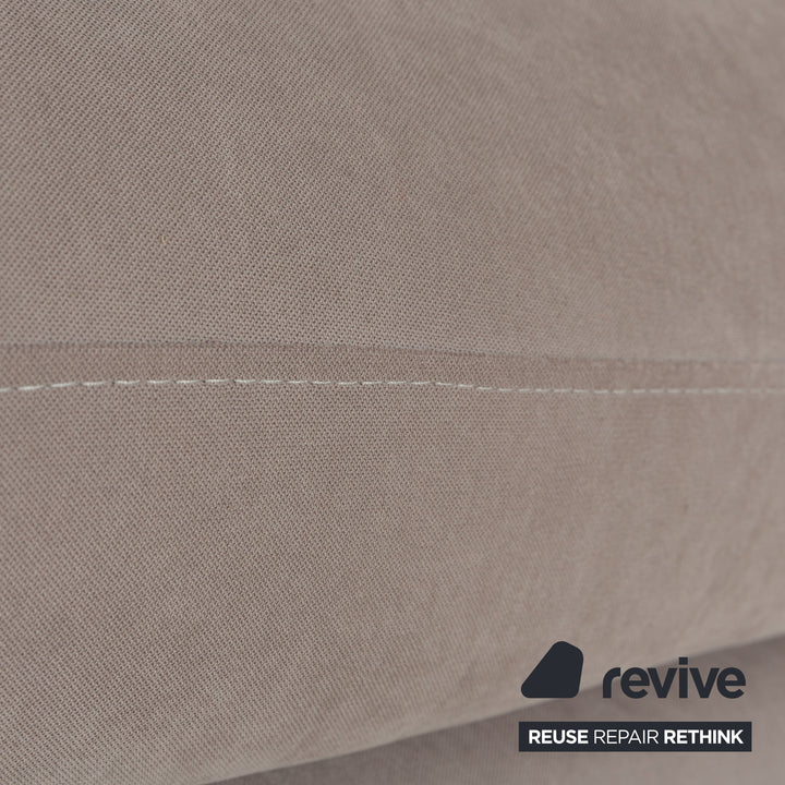 Alberta Summer Stoff Ecksofa Hell Beige Récamière links Sofa Couch