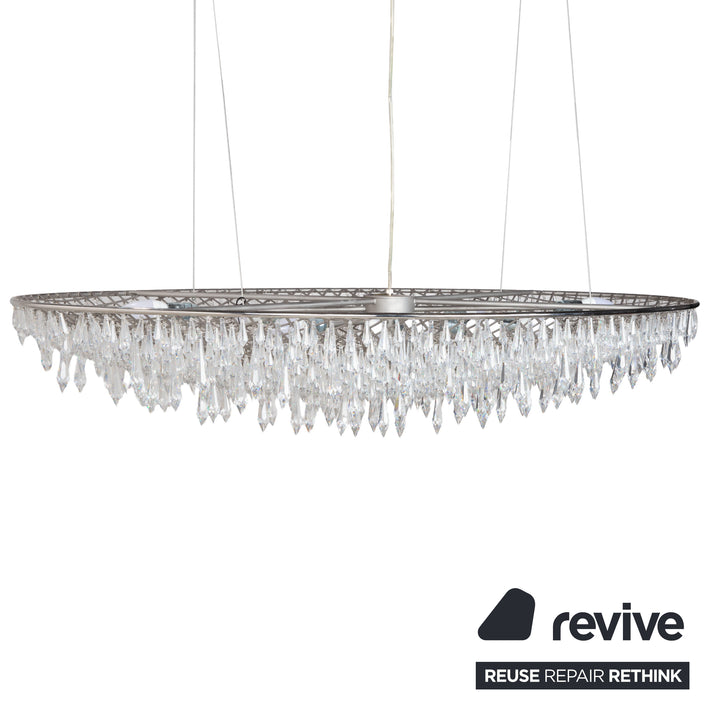 Anthology Quartet Michael von Jakubowski & Rainer Krause Crystal Rain Oval 120cm Pendant Light Crystal Lamp Chandelier Dining Room