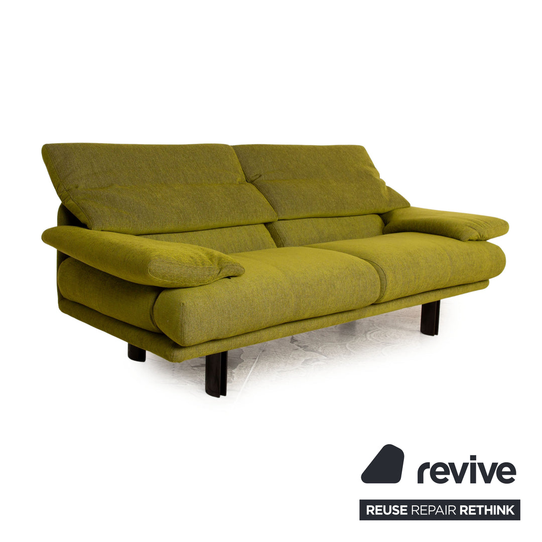 B&amp;B Italia Alanda canapé trois places en tissu vert fonction manuelle