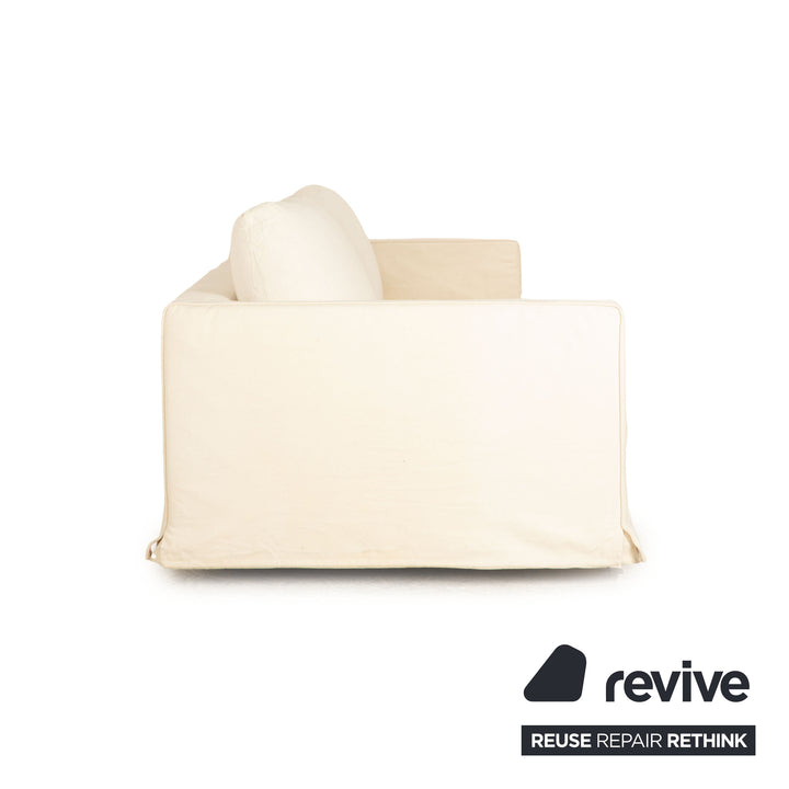 B&amp;B Italia Canapé trois places en tissu Baisity crème