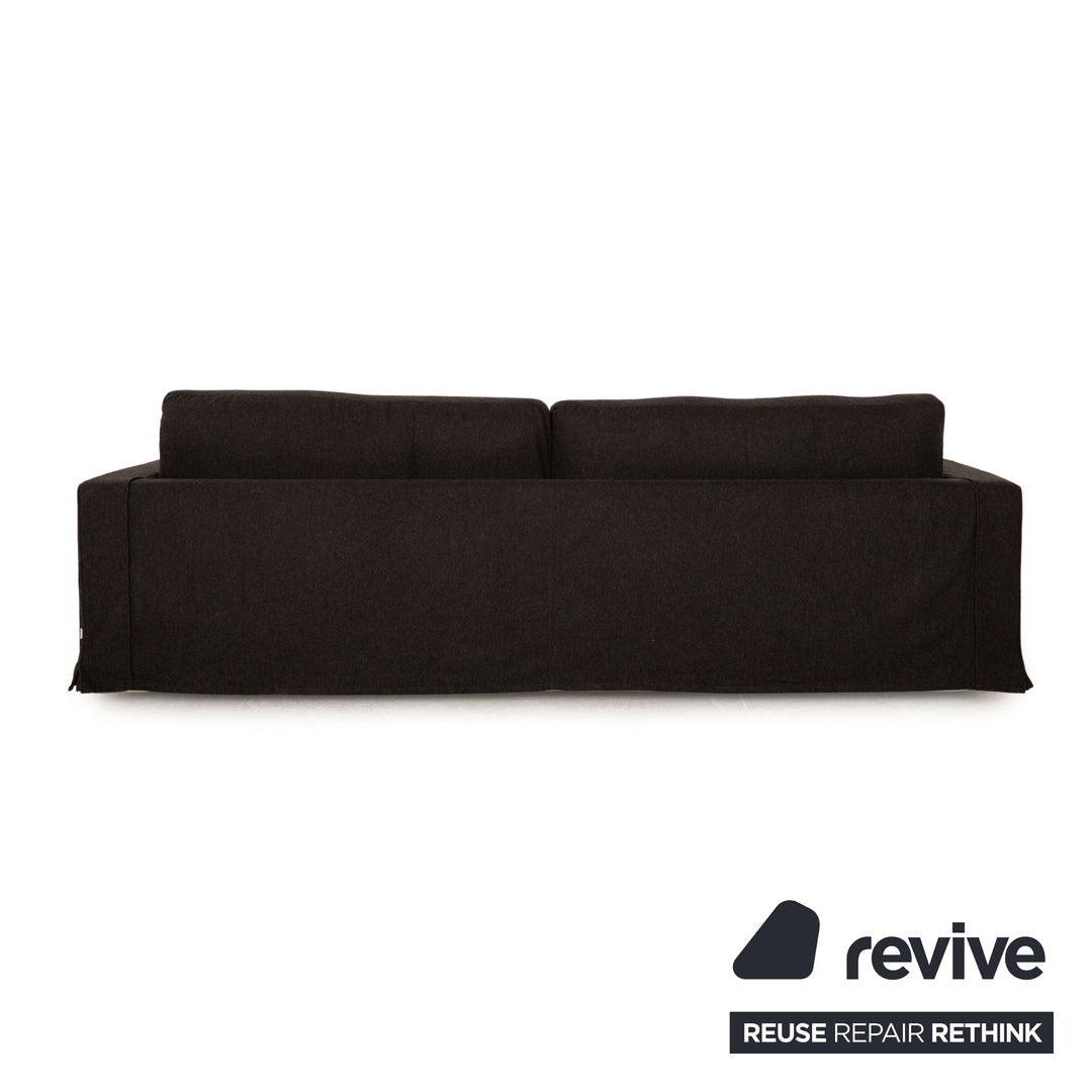 B&B Italia Baisity Stoff Dreisitzer Dunkelgrau Sofa Couch