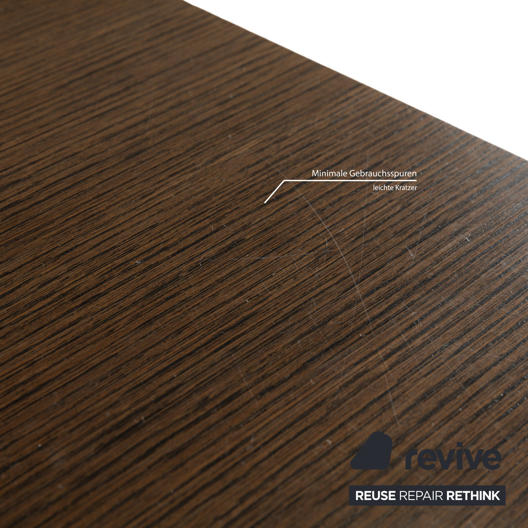 Table à manger vintage en bois marron foncé B&amp;B Italia par Paolo Piva 202 x 76 x 102 cm