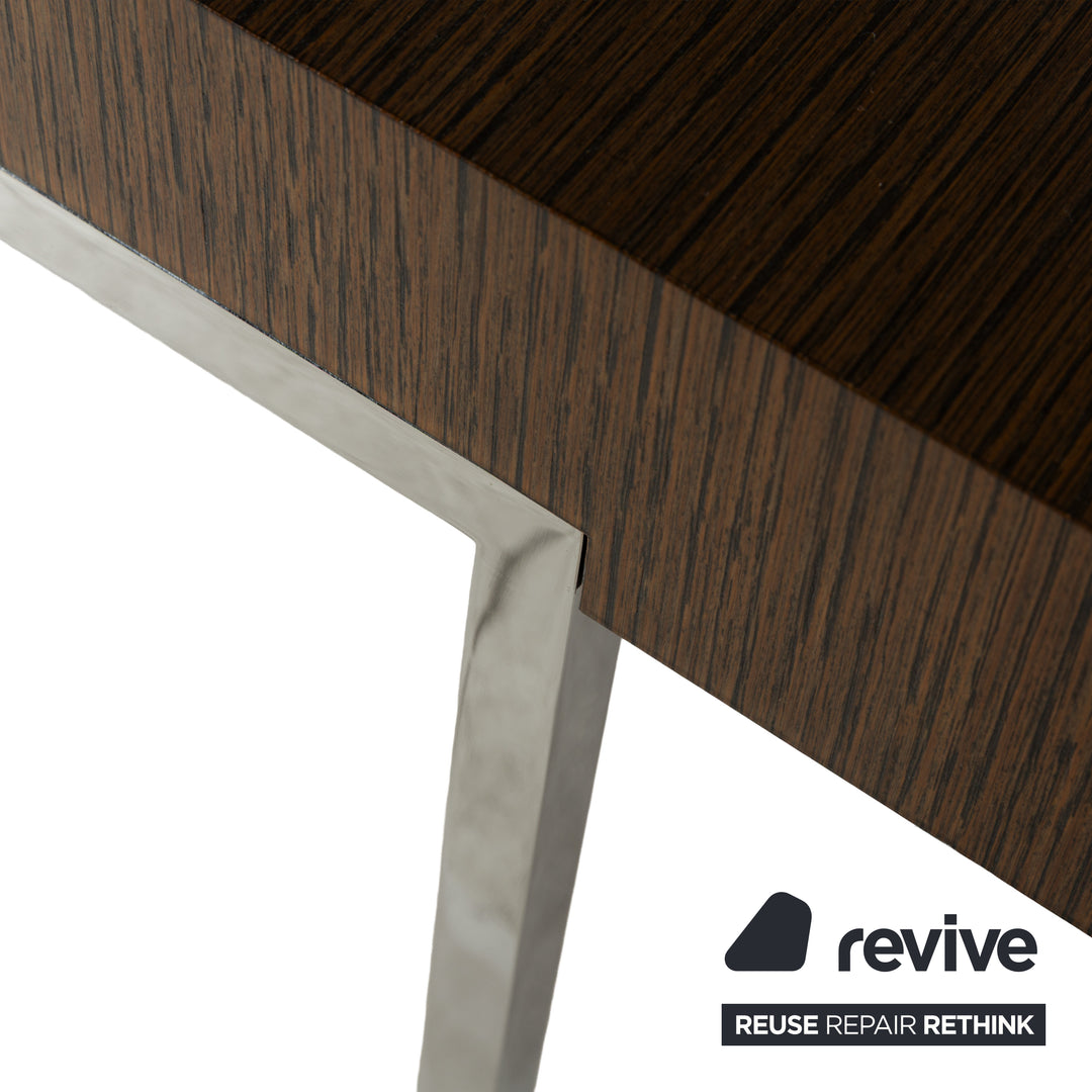 Table à manger vintage en bois marron foncé B&amp;B Italia par Paolo Piva 202 x 76 x 102 cm