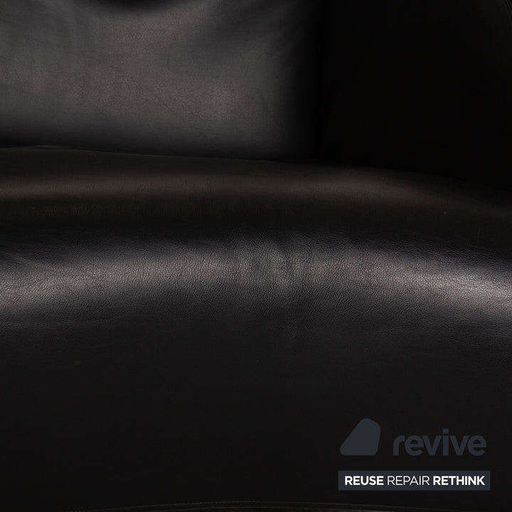 B&amp;B Italia Oriente Leather Armchair Black