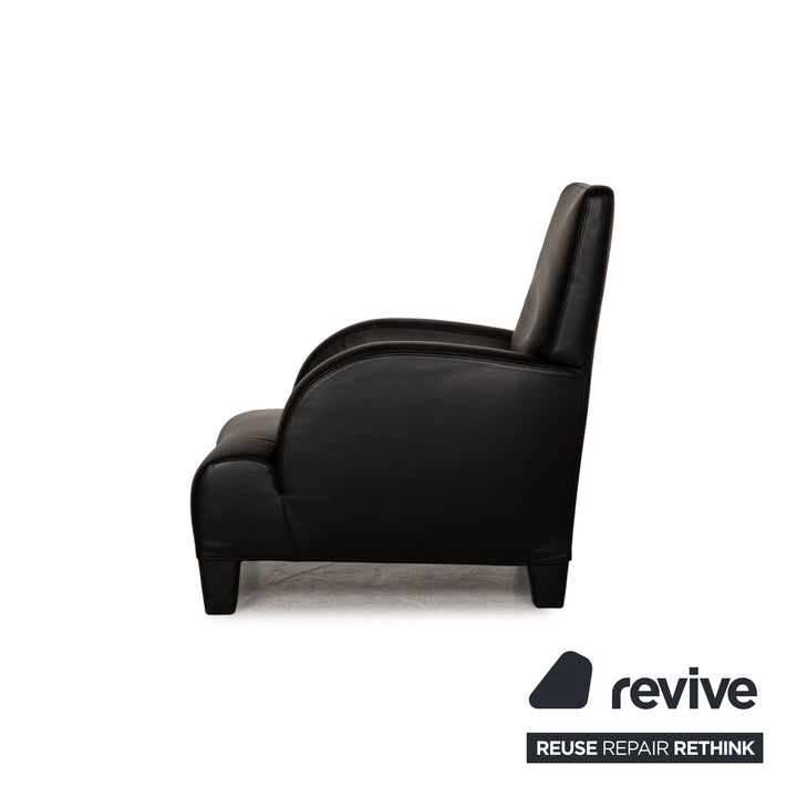 B&amp;B Italia Oriente Leather Armchair Black