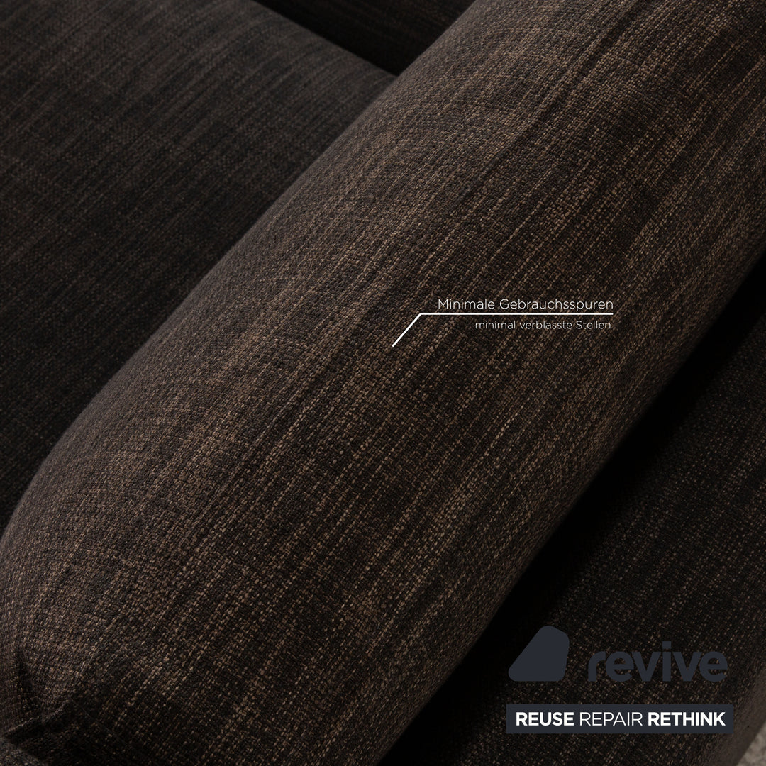 B&B Italia Stoff Ecksofa Grau Couch Recamiere links