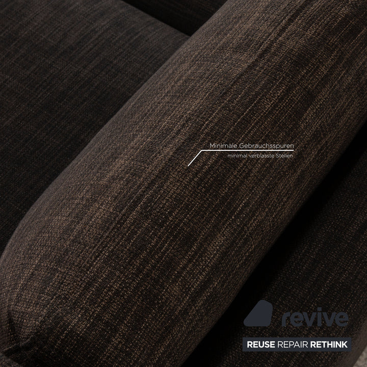 B&B Italia Stoff Ecksofa Grau Couch Recamiere links