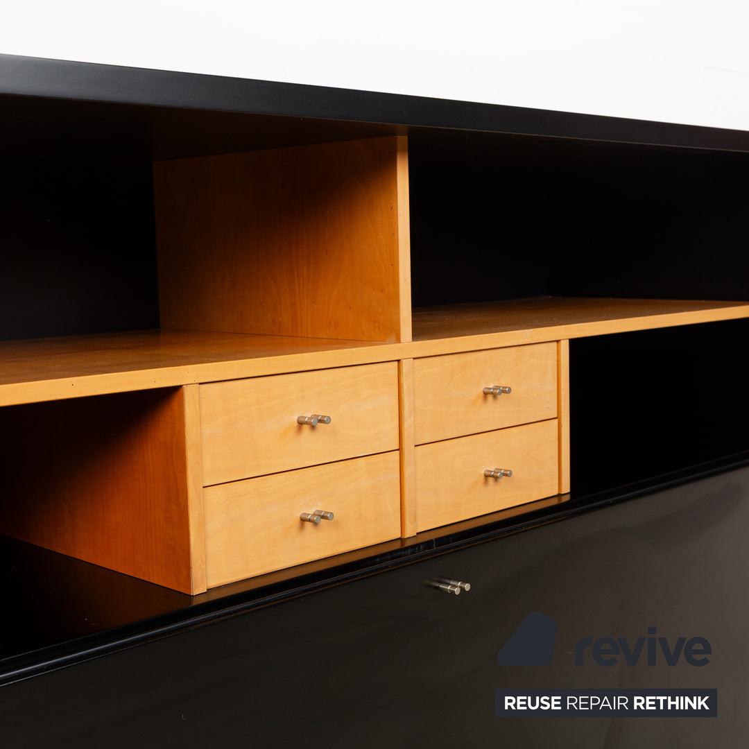Bernini Holz Sideboard Schwarz