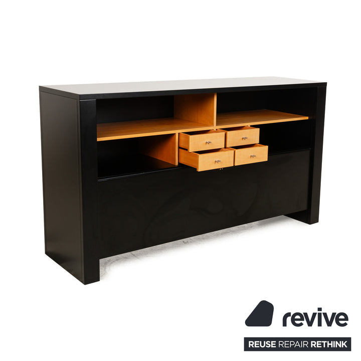 Bernini Holz Sideboard Schwarz