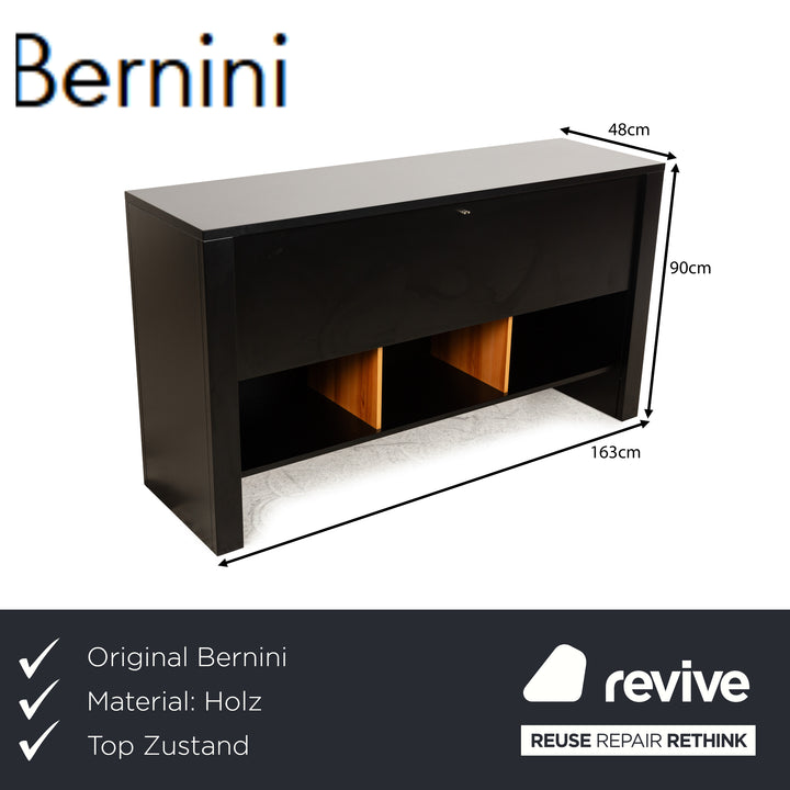 Bernini Holz Sideboard Schwarz