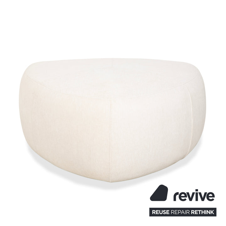 BoConcept Bermuda Stoff Hocker Creme Weiß