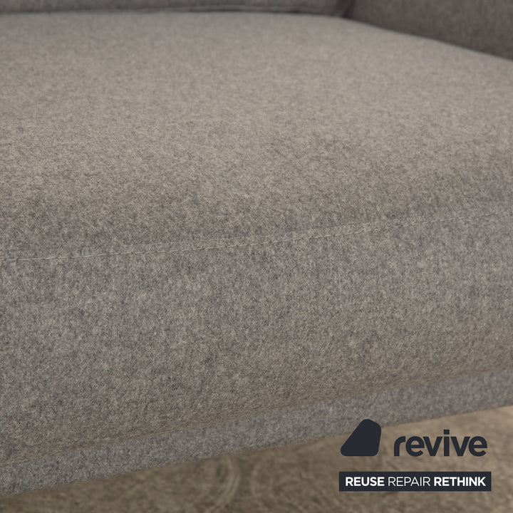 BoConcept Carlton Stoff Dreisitzer Grau Sofa Couch