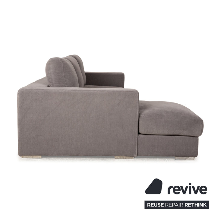 BoConcept Cenova Stoff Ecksofa Grau Recamiere Links Sofa Couch