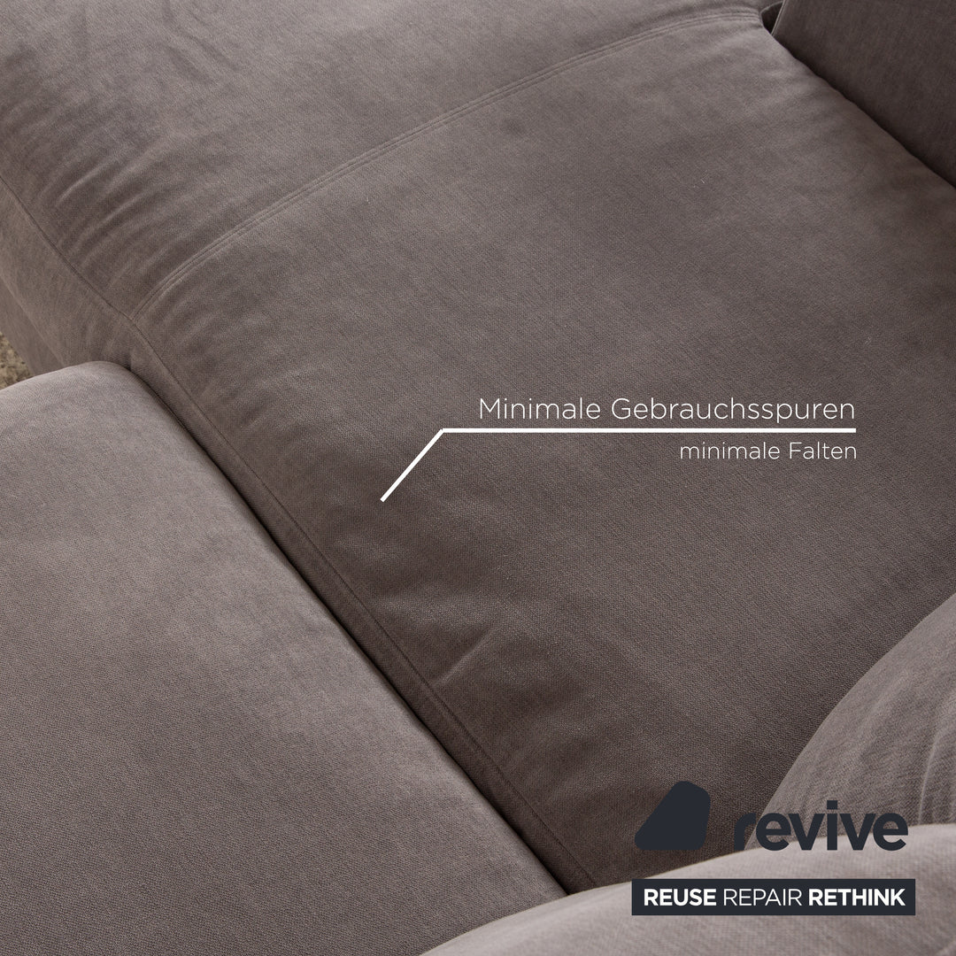 BoConcept Cenova Stoff Ecksofa Grau Recamiere Links Sofa Couch