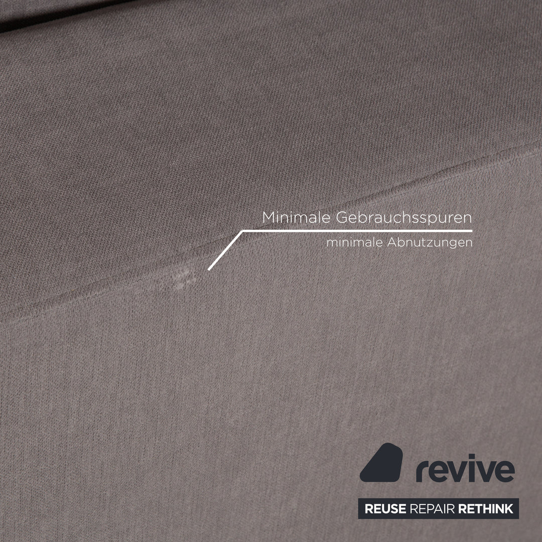 BoConcept Cenova Stoff Ecksofa Grau Recamiere Links Sofa Couch