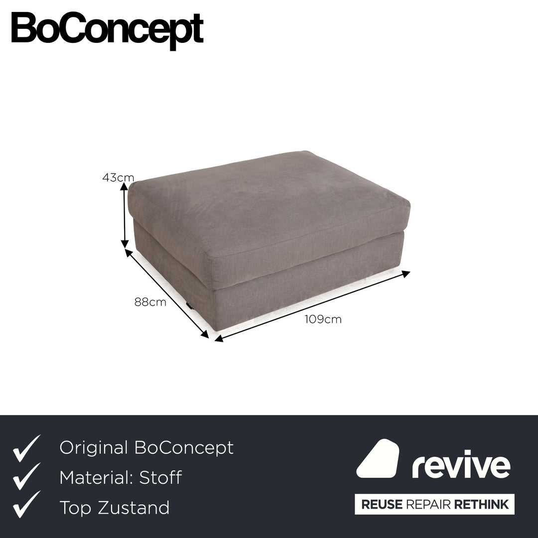 BoConcept Cenova Tabouret en Tissu Gris