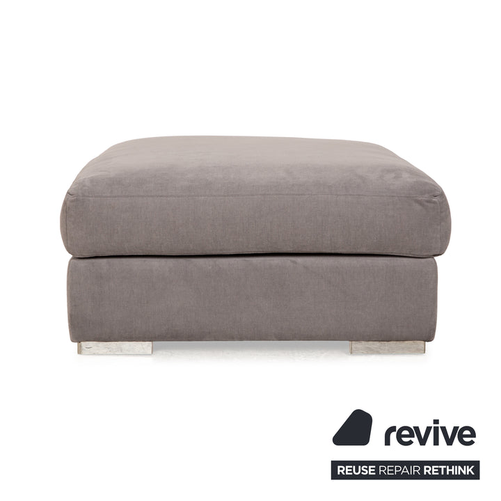 BoConcept Cenova ensemble de canapé en tissu gris chaise longue canapé d'angle gauche tabouret canapé