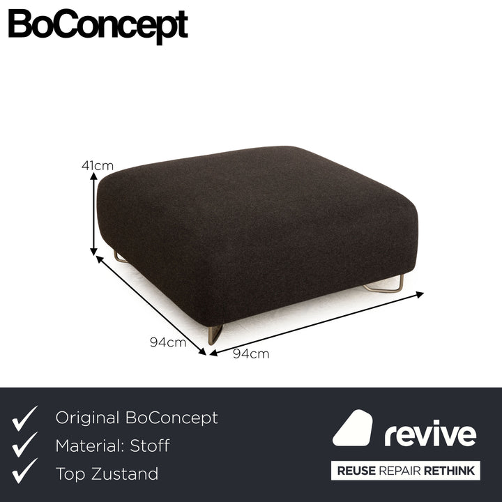 BoConcept Como Tabouret en Tissu Gris
