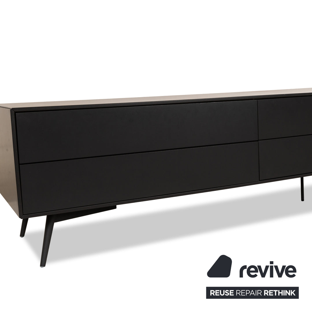 BoConcept Fermo Buffet en Bois Noir Gris Meuble TV