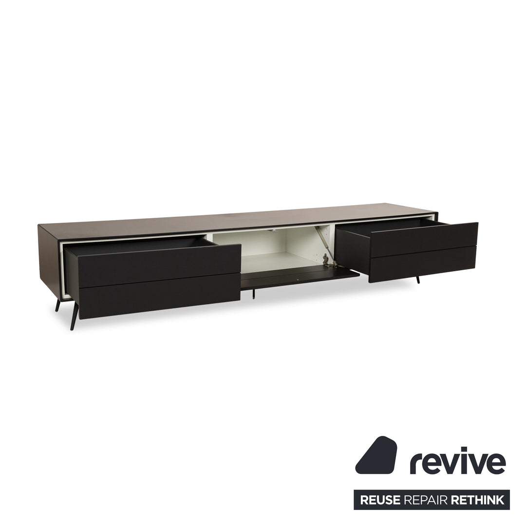BoConcept Fermo Buffet en Bois Noir Gris Meuble TV