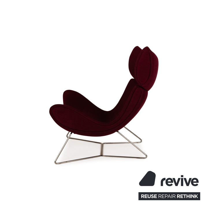 BoConcept Imola fauteuil en tissu rouge