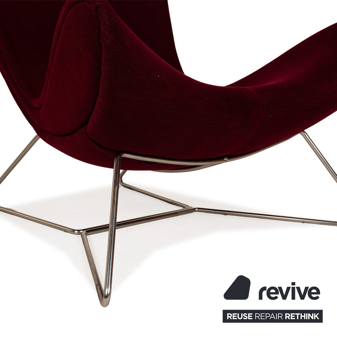 BoConcept Imola fauteuil en tissu rouge