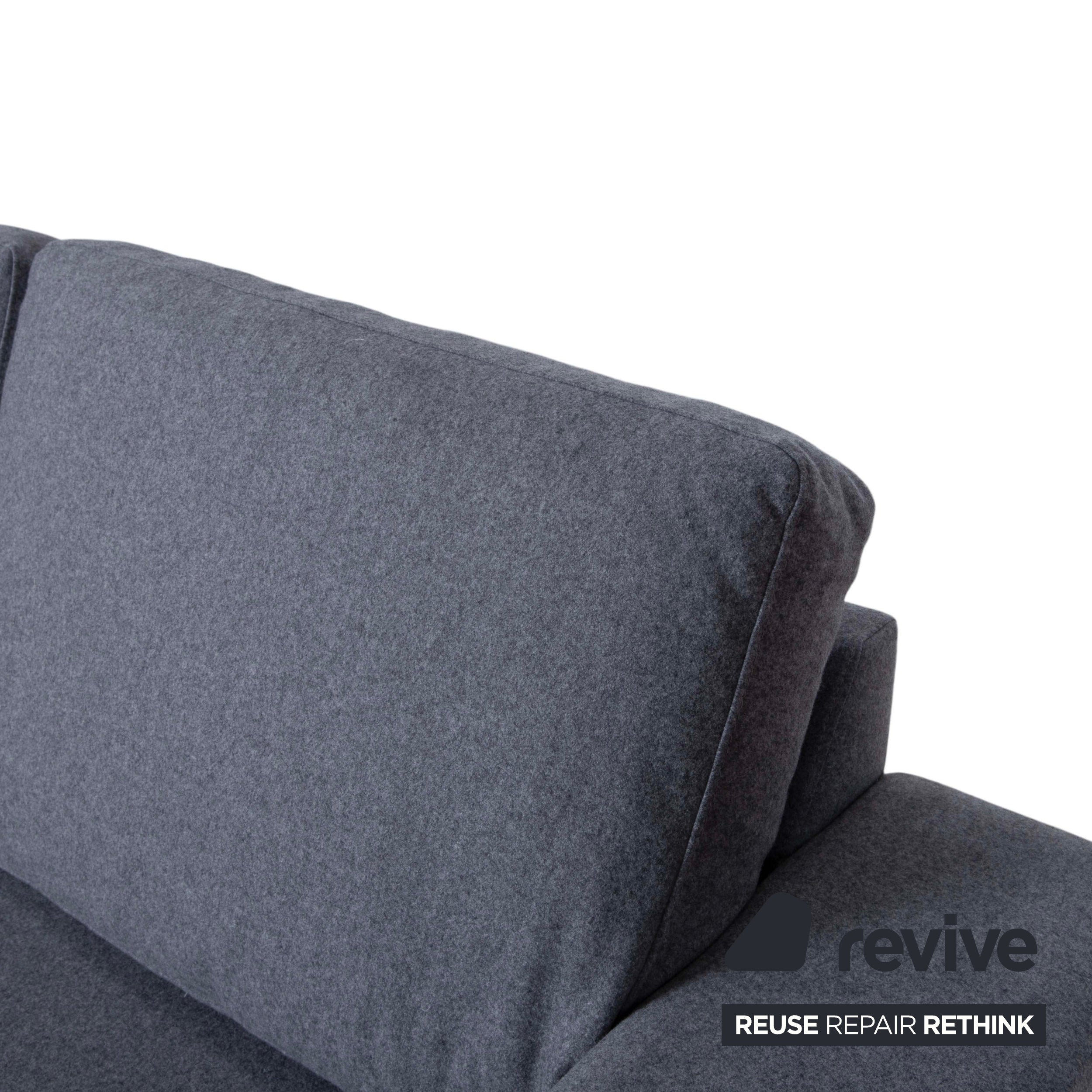 Canapé trois places en tissu gris BoConcept Indivi