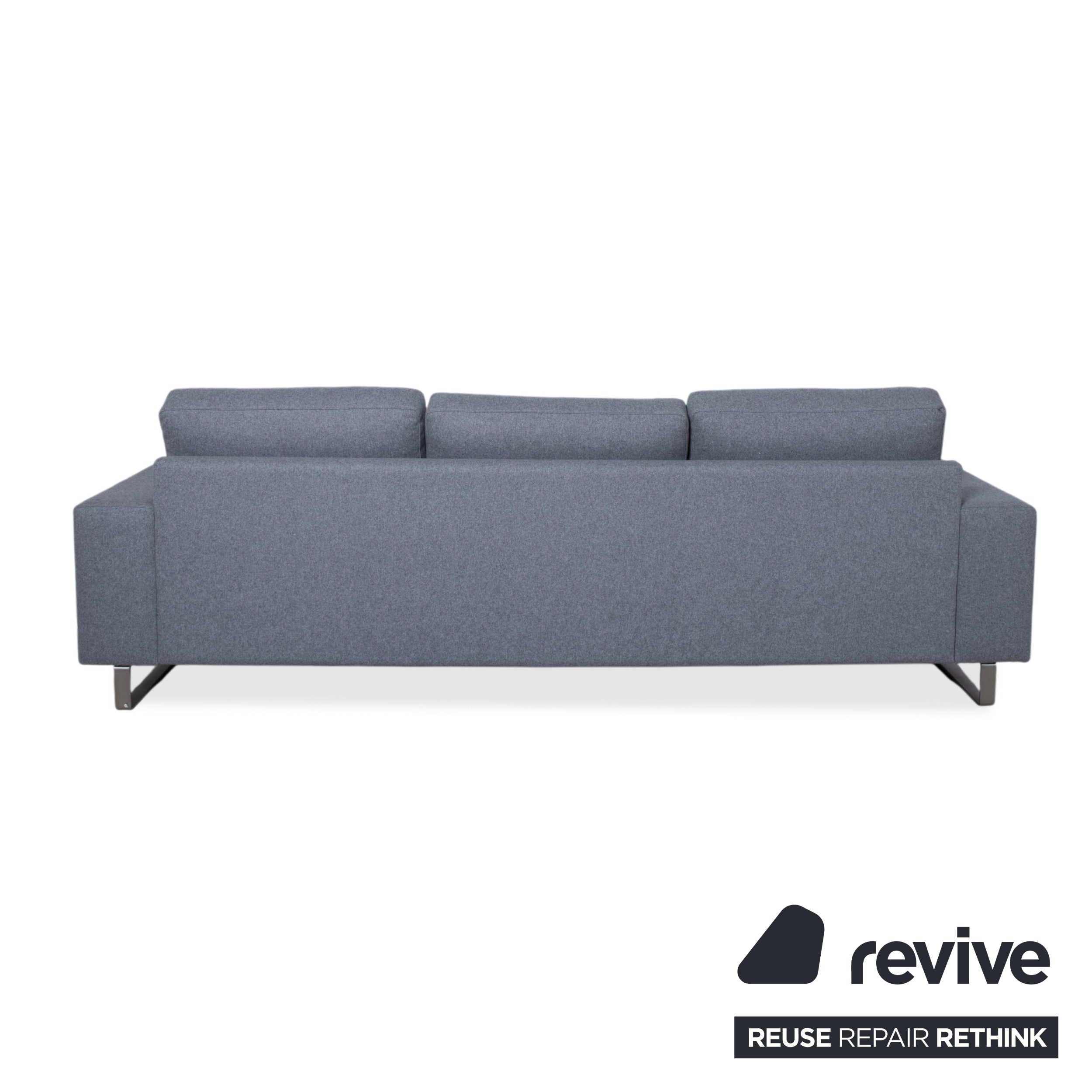 Canapé trois places en tissu gris BoConcept Indivi