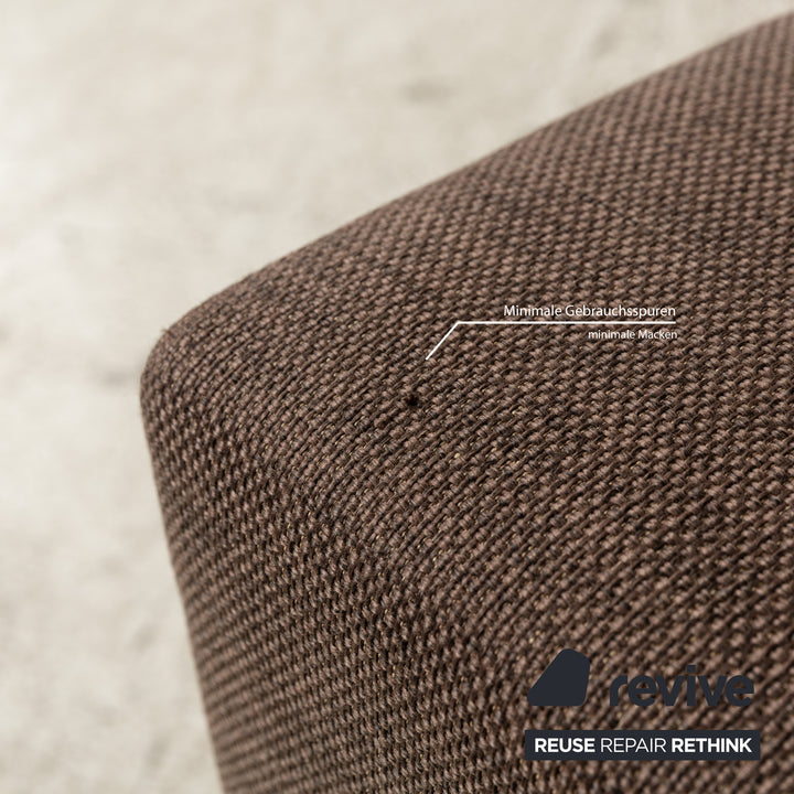 BoConcept Indivi Stoff Sofa Garnitur Braun Ecksofa Hocker Couch
