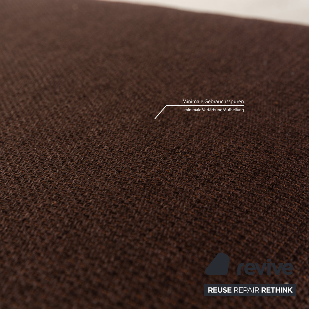 BoConcept Indivi Stoff Sofa Garnitur Braun Ecksofa Hocker Couch