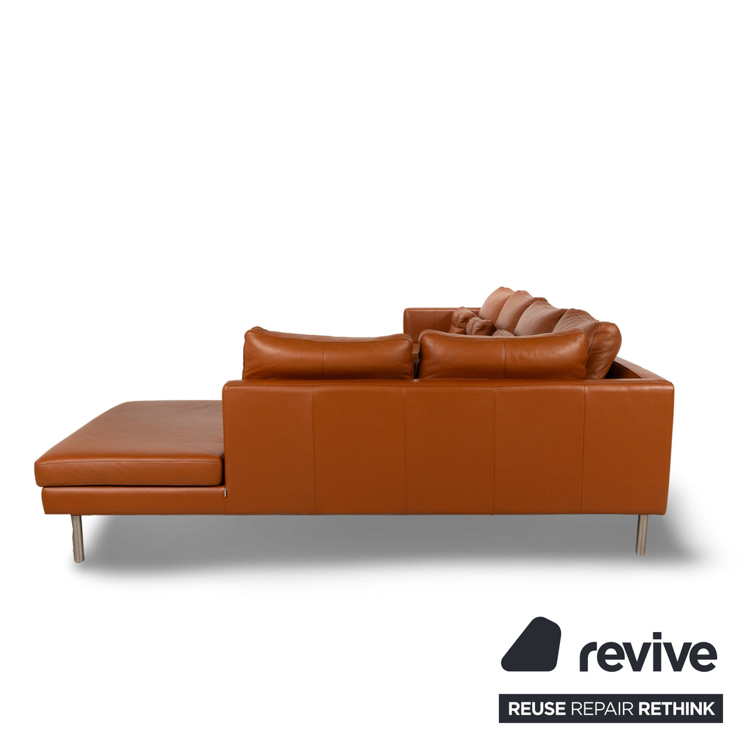 BoConcept Istra Leather Corner Sofa Brown Sofa Couch