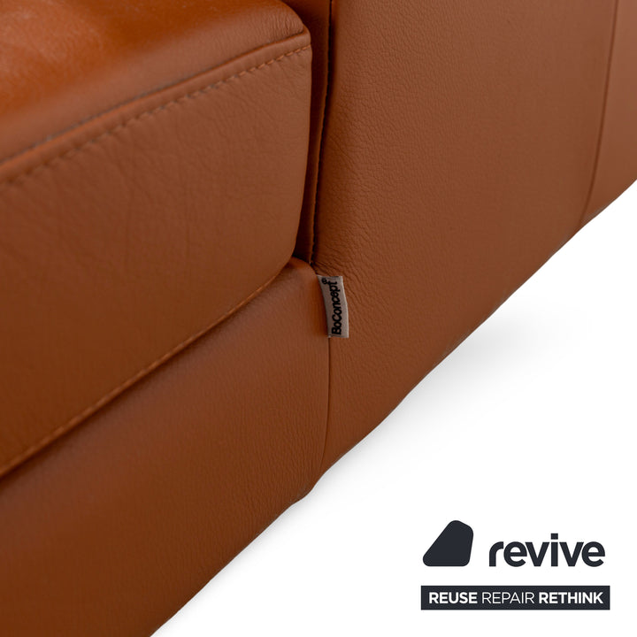 BoConcept Istra Leather Corner Sofa Brown Sofa Couch