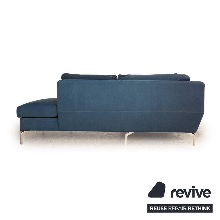 BoConcept Monaco Fabric Corner Sofa Blue Sofa Couch