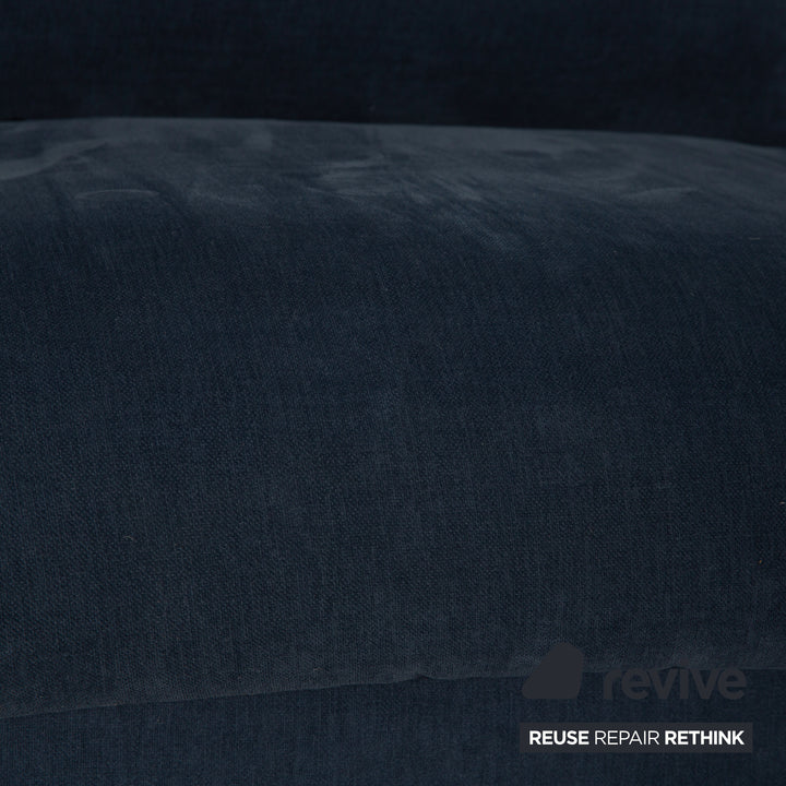 BoConcept Monaco Fabric Corner Sofa Blue Sofa Couch