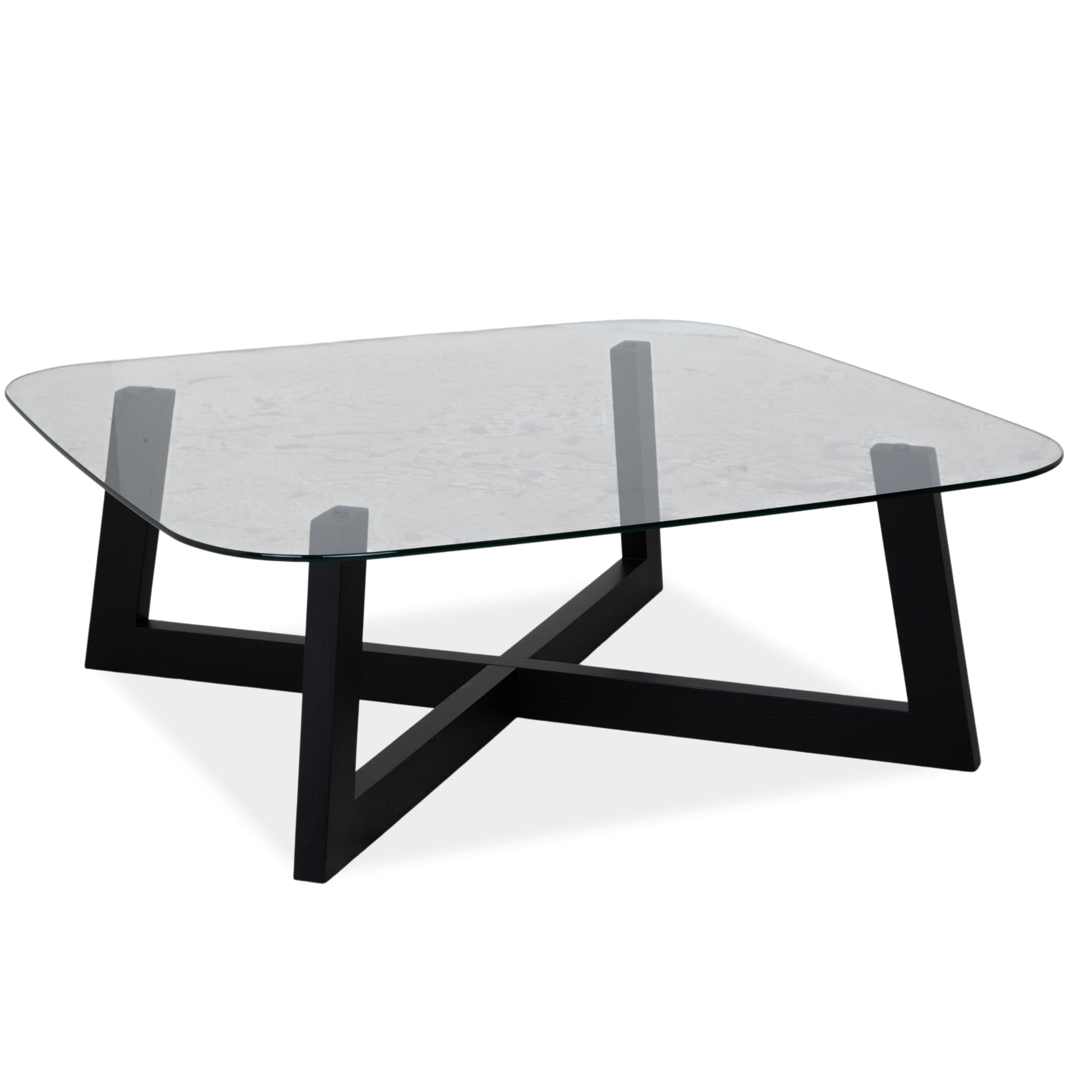 Table basse BoConcept Occa Verre Transparent Piétement Noir