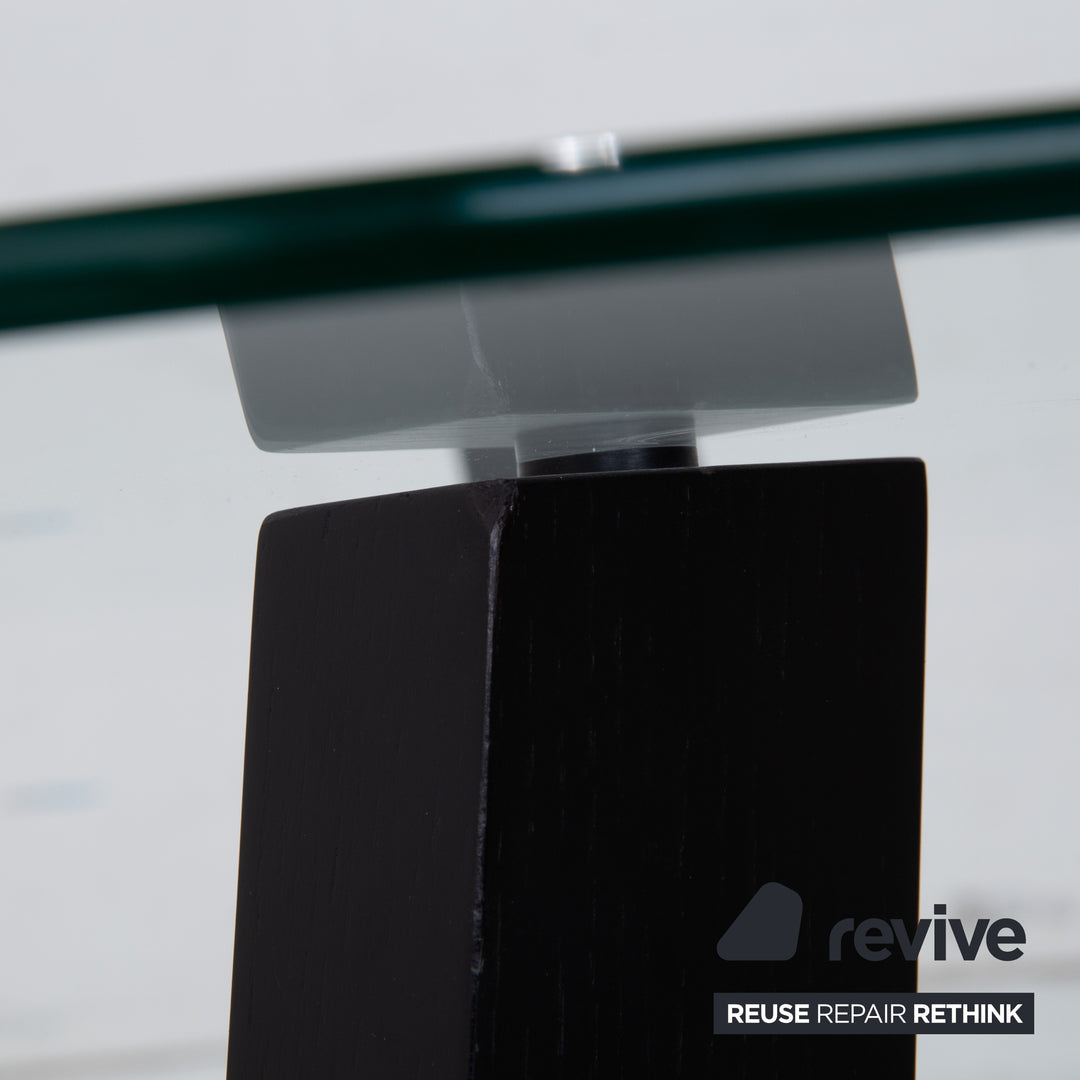 BoConcept Occa Couchtisch Glas Transparent Schwarz Gestell