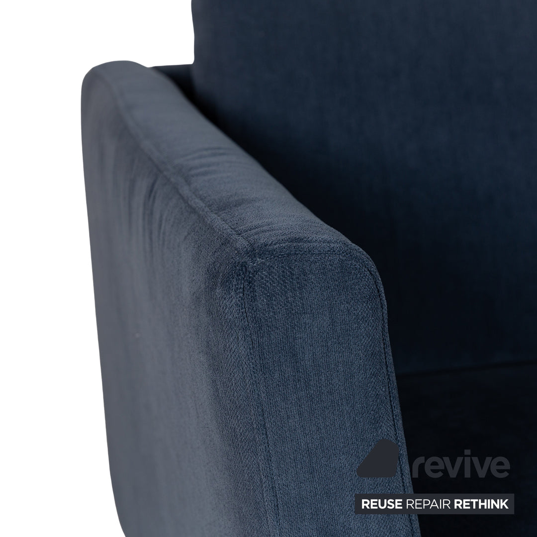 BoConcept Osaka Canapé d'angle en tissu bleu foncé Récamiere Canapé droit