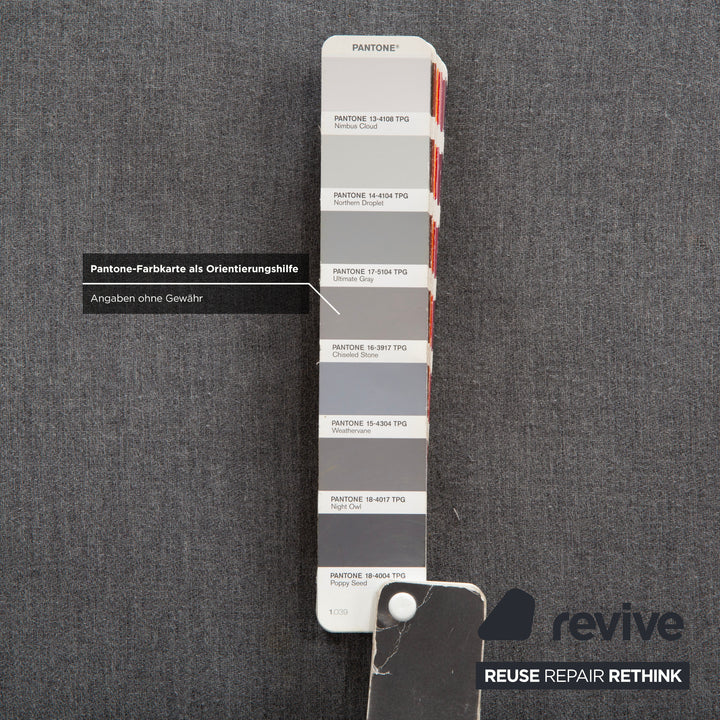 Canapé d'angle en tissu gris BoConcept