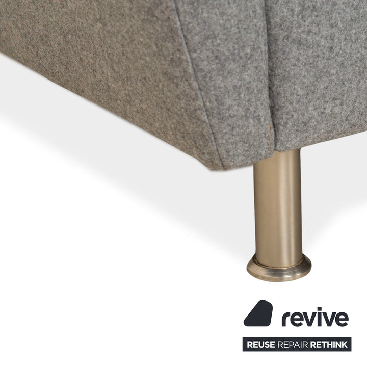 Canapé d'angle en tissu gris BoConcept