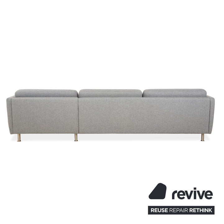 Canapé d'angle en tissu gris BoConcept
