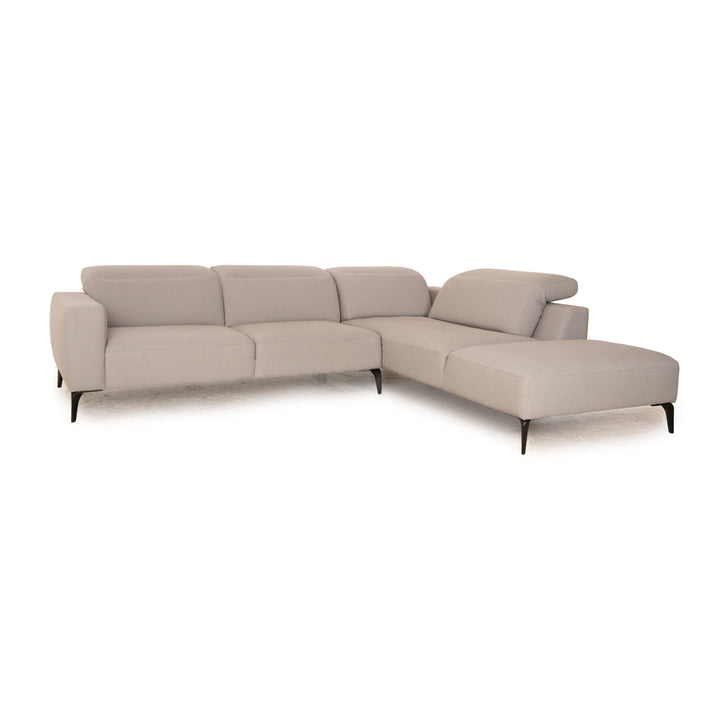 BoConcept Zurich Fabric Corner Sofa Grey Recamiere Right Sofa Couch