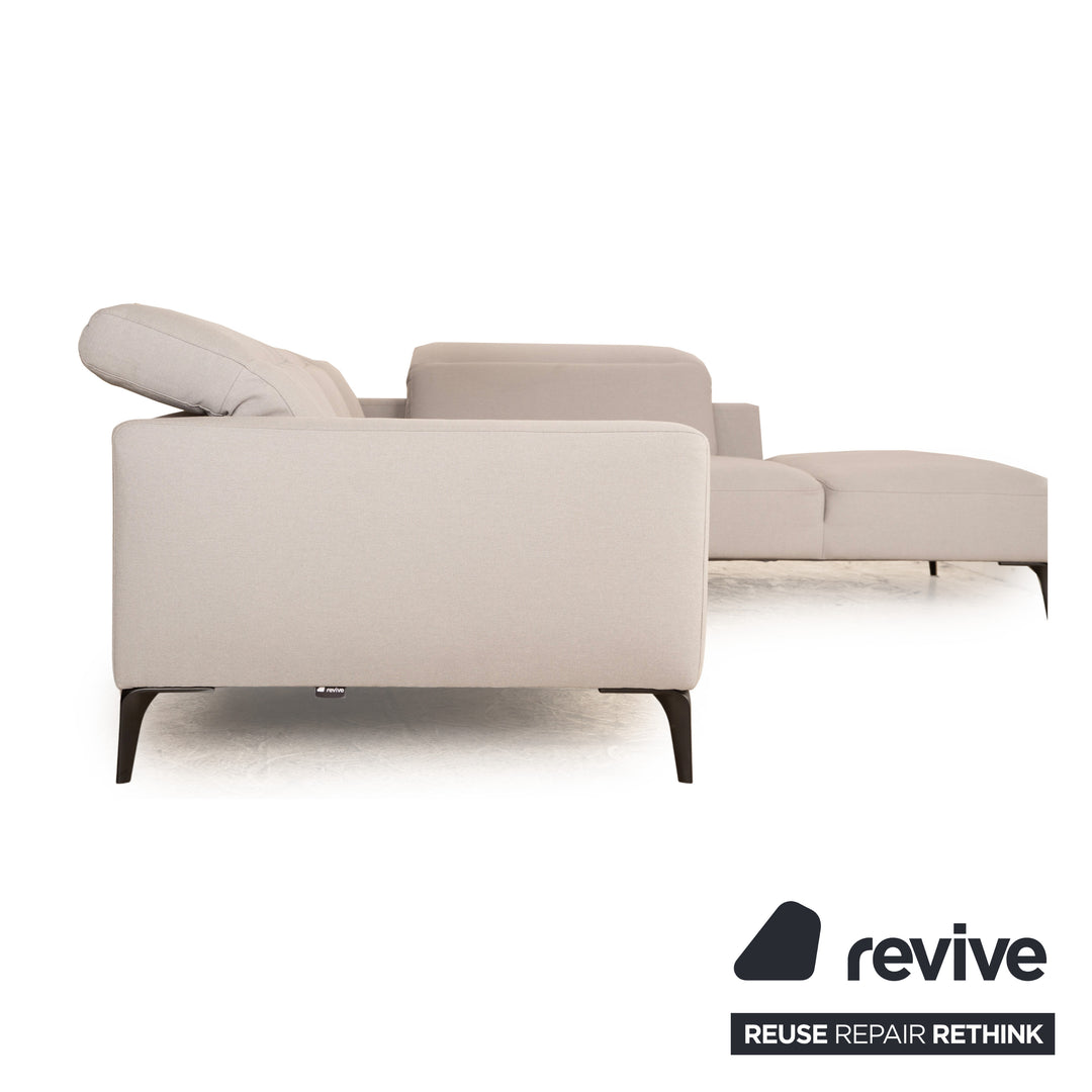 BoConcept Zurich Fabric Corner Sofa Grey Recamiere Right Sofa Couch