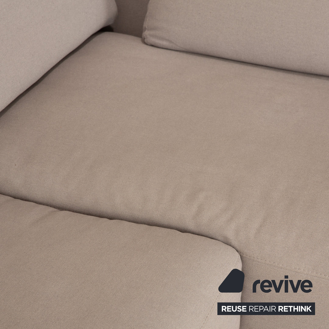 BoConcept Zurich Fabric Corner Sofa Grey Recamiere Right Sofa Couch