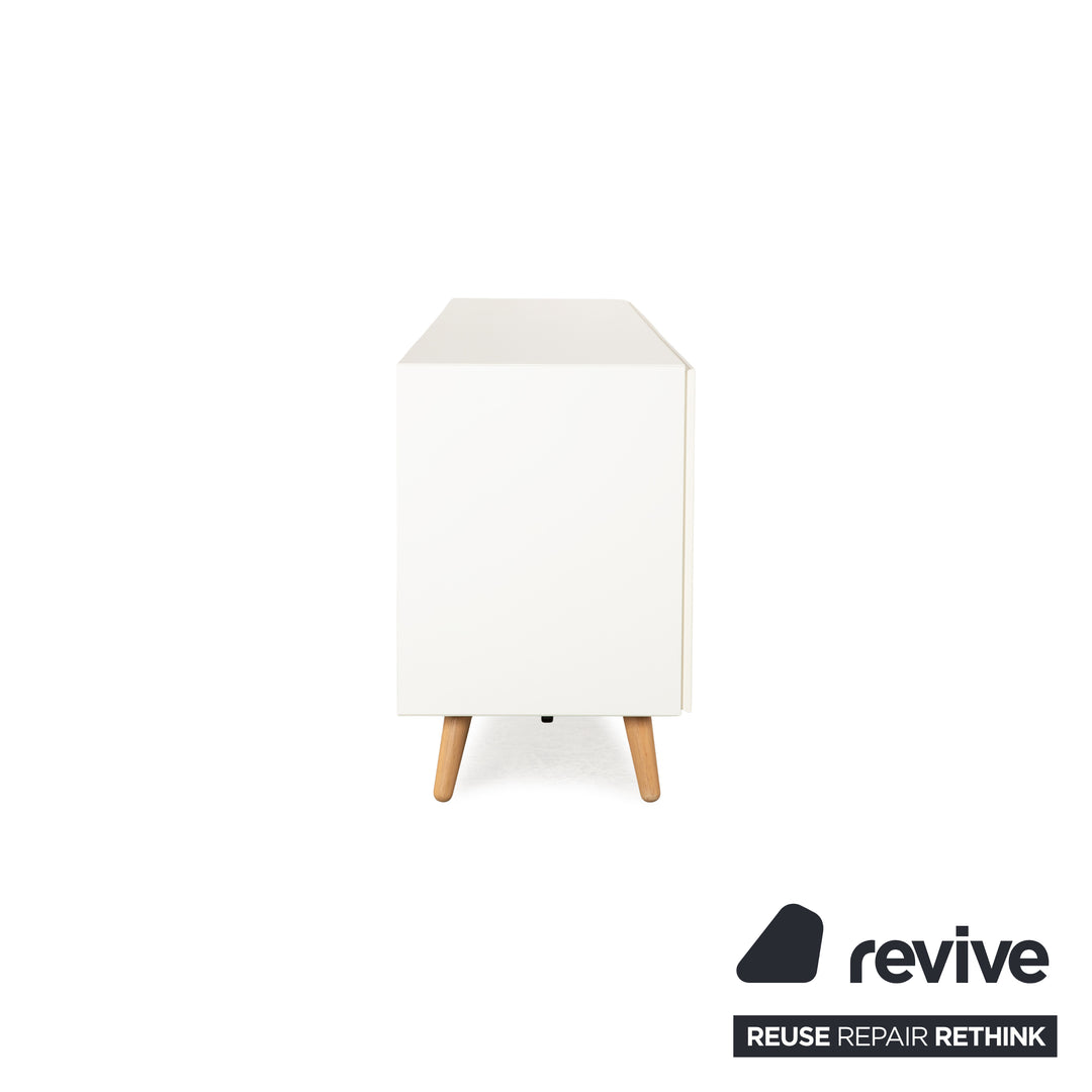 BoConcept Lugano buffet en bois blanc crème