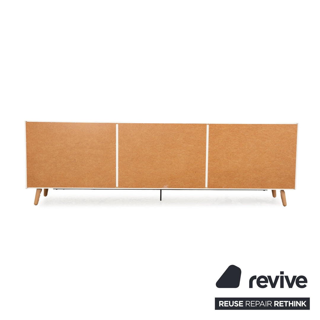 BoConcept Lugano buffet en bois blanc crème